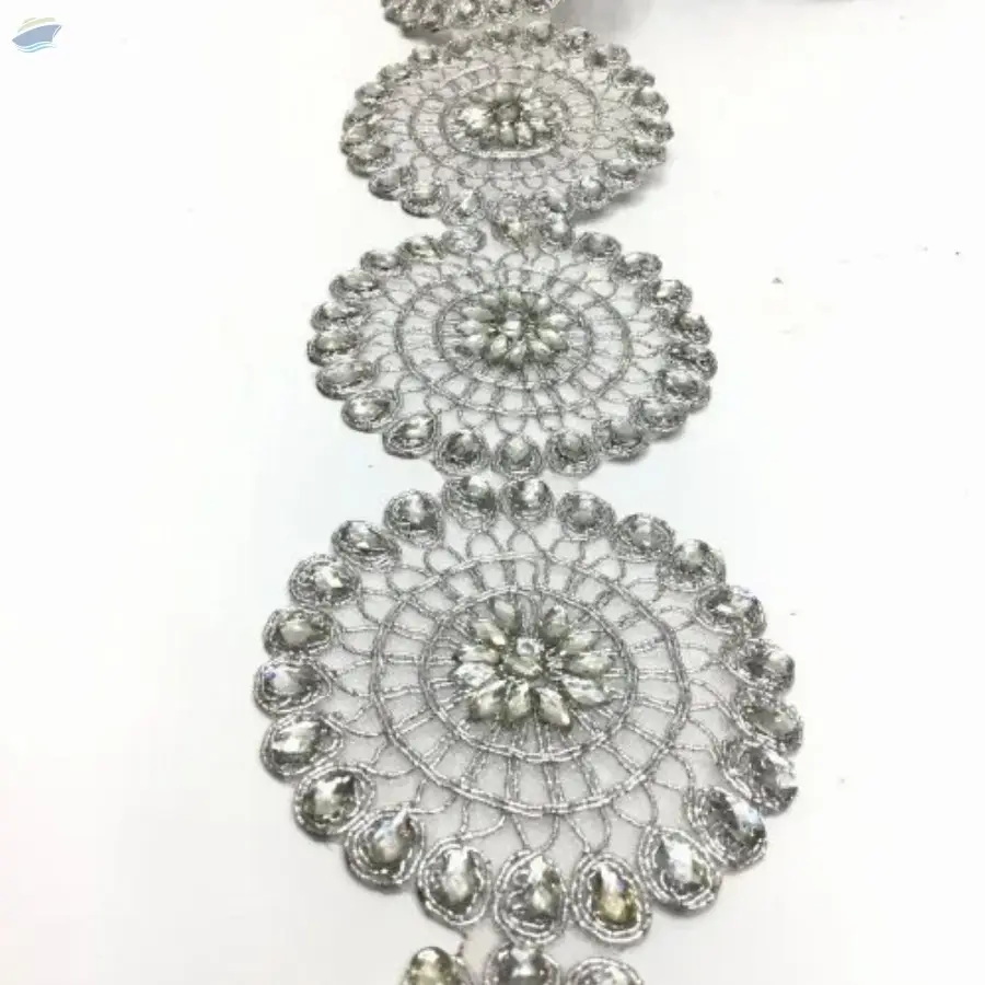 Silver Cut Work Lace