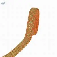 Color Matching Zari Sequence Saree Lace