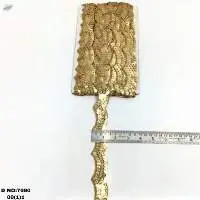 Golden Zari Sequence Lace
