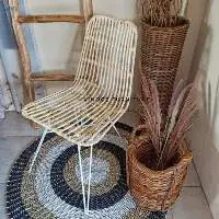 Sheilla Rattan Iron Chair