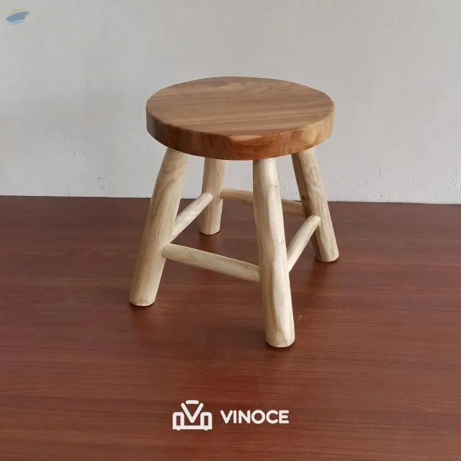 Teak Wood Small Furniture Branch Stool