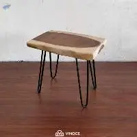 Suar & Iron Small Furniture Side Table