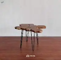 Teak Wood Small Furniture Live Edge