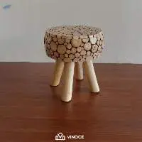 Teak Wood Furniture Twigs Stool