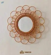 Rattan Mirror Petal