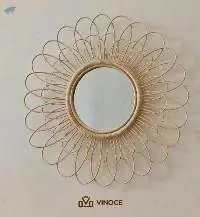 Rattan Mirror Daisy