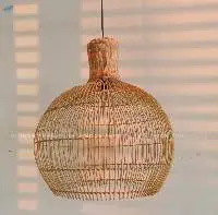 Rattan Round Lamp
