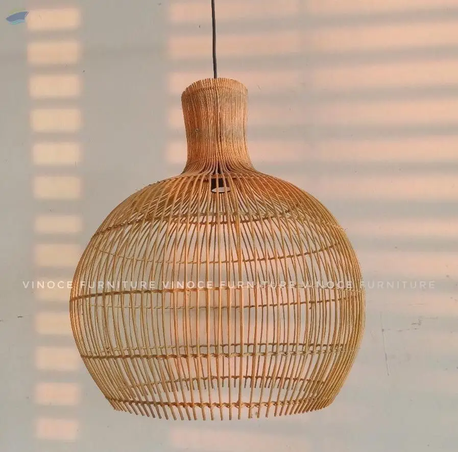 Rattan Round Lamp