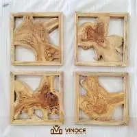 Teak Root Live Edge Wall Deco