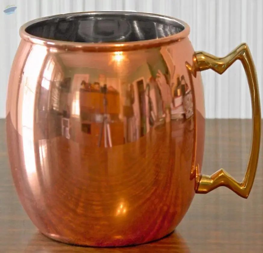Copper Moscow Beer Mug With Brass Handle