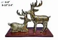 Cast Metal Fengshui Stag Animal Figurine