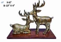 Aluminum Fengshui Stag Animal Figurine