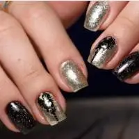 Pure Silver Glitter Gel Polish