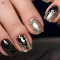 Pure Silver Nail Glitter Gel