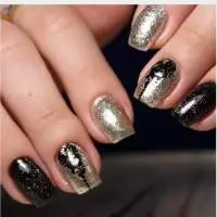 Pure Silver High-Gloss Nail Glitter Gel