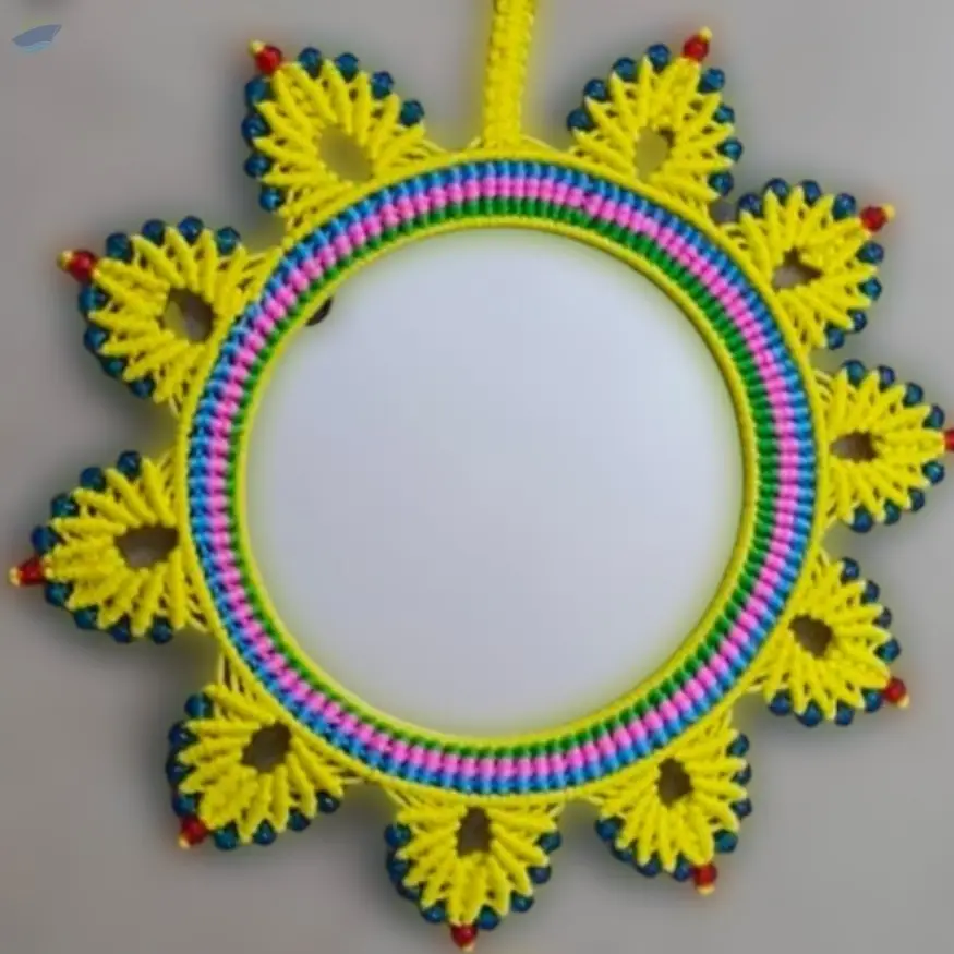 Macrame mirror