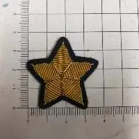 Army Star Shoulder . Hand Embroidery