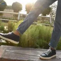 Blue Pinatex Sneakers