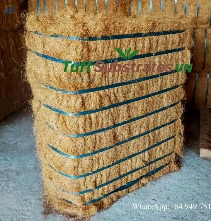 Coconut Husk Fiber Block by Tuff Vietnam Company Limited. Supplier from