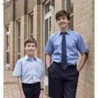 Short Sleeve Shirt With Button Up Collar