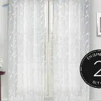 Polyester Embroidery Dolly Voile Grommet Curtain