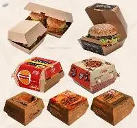 Paper Packaging Box For Hamburger