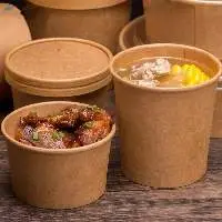 Delivery Soup Box For 20oz In 300gsm Kraft Paper