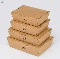 Kraft Right-angle Lunch Container