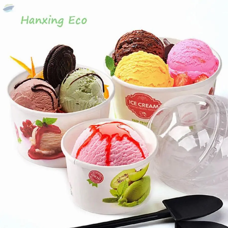 Ice Cream Bowl Cup Tube In Paper