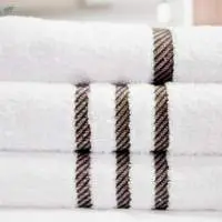 White Brownie Hand Towel-Chocolate Headers
