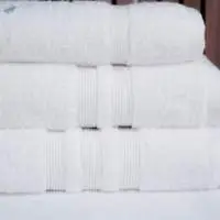 100% Combed Cotton Bath Towel-White