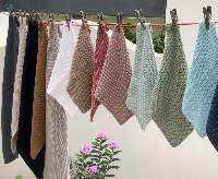 100% Organic Cotton Knitted Tea Towels