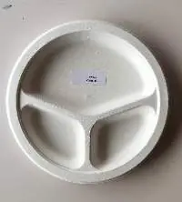 Compartmental Round Biodegradable Plates