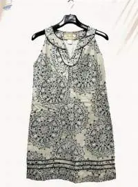 V-neck Embroidered Dress