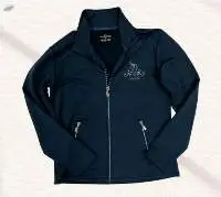 Vintage Embroidered Metal Zip Brushed Jacket