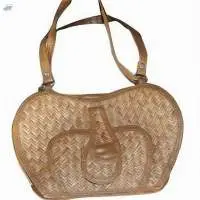 Cane Shital Pati Handbag - Powder Brown