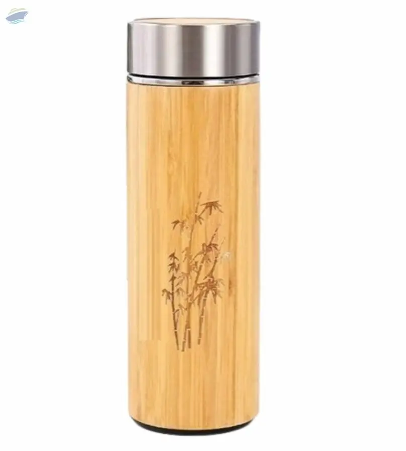 Bamboo Insulated Stainless Steel Water Bottle