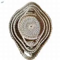 Generic Handicrafts Cane Bamboo Designer Basket