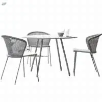 Wicker Cane Outdoor Coffee Table