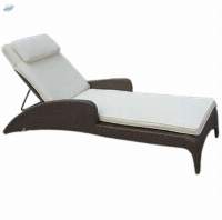 Wicker Cane Pool Lounger