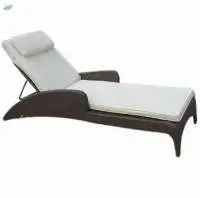 Wicker Cane Pool Lounger