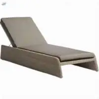 Wooden Relaxing Pool Lounger- Tan