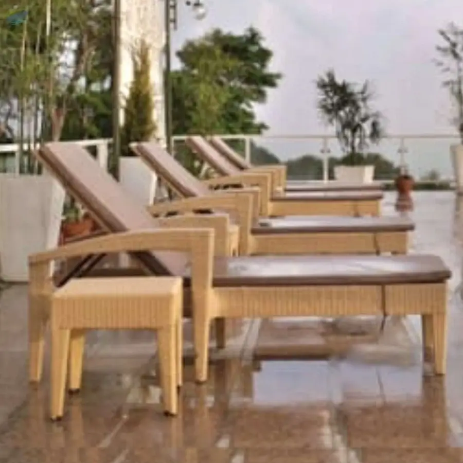 Pool Side Sun Lounger And Side Table by Jagaran Enterprise. Supplier