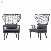 Wicker Cane 2 High Cack Seater Sofa