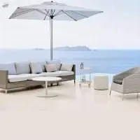 Wicker Cane 1+2+3 Sofa with 1 Center Table