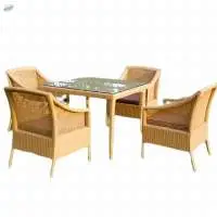 Wicker Cane Outdoor Center Table