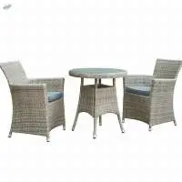Wicker Cane 2 Sofa Chair And Coffee Table