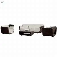Wicker Cane Outdoor 3+1+1 Seater Sofa