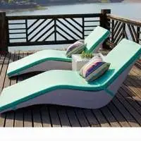 Pool Side Relaxing Lounger and Side Table