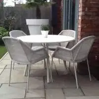 Wicker Outdoor Table with 4 Chair